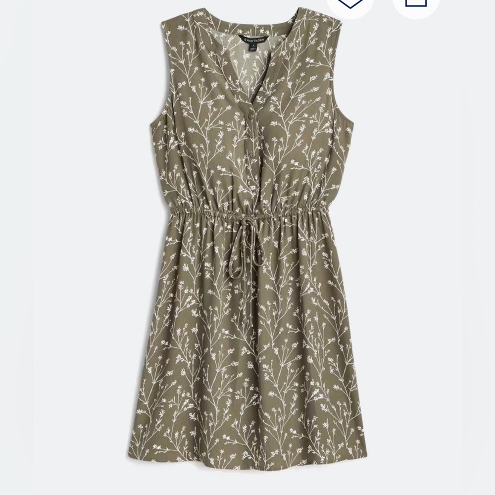 41 Hawthorn Green and White Smocked Sundress